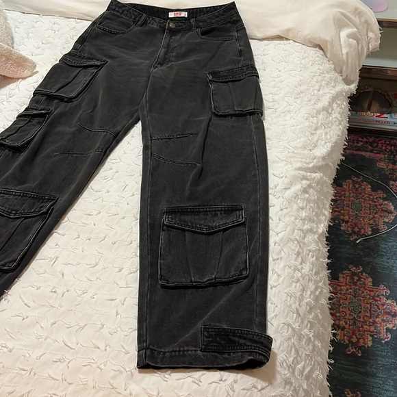 Bayse cargo denim pants size 10 UK/ 6 US - Picture 2 of 5